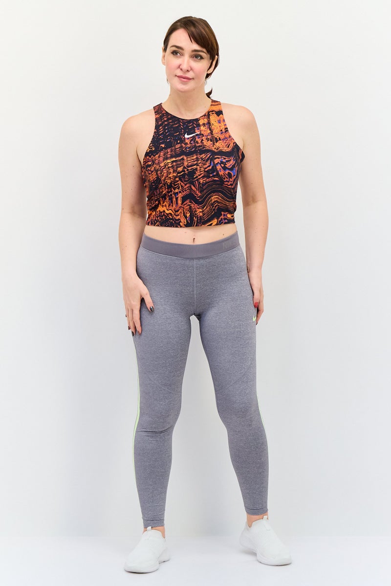 Nike Women Tight Fit Sleeveless Training Tank Top, Multicolor - Image 2